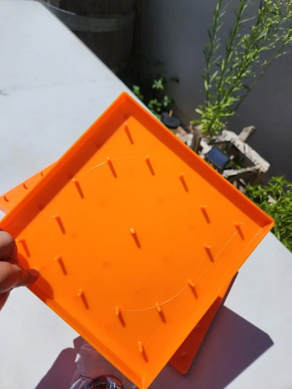 NEW 3X Geoboards Orange Math Manipulatives Grid 5x5 3 Pack School Supplies Class